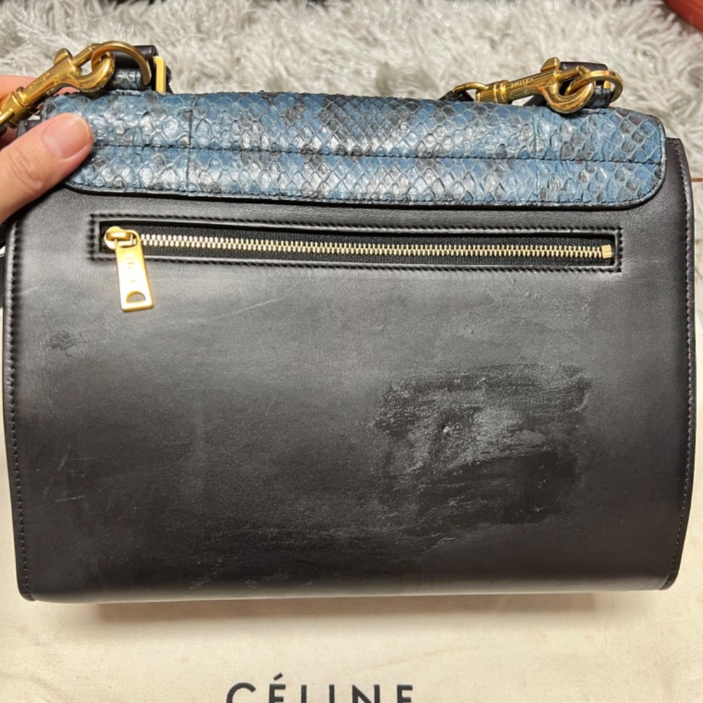 Celine Python Trapeze Bag 100% Authentic - image 7